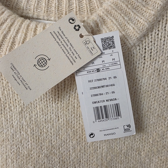 Mango Cream Cowl Neck Sweater - Picture 6 of 14